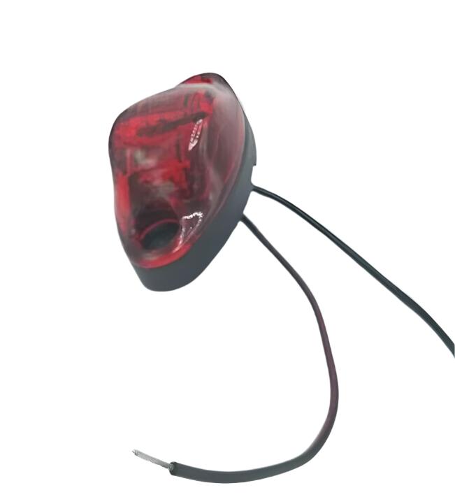 Red LED Oval Dragon's Eye 2 Diode Red Lens/Light Marker Clearance Trailer (L04-0072R)