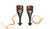 Pair Kaper II LED Amber/Red Fender Light w/Wire Guard 2 Wire 2 Diode Trailer (L04-0040-1P)