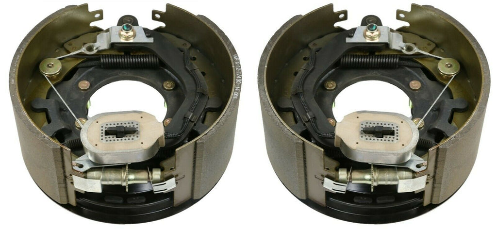 Pair of 12-1/4" x 5" 12K 16K Right Electric Backing Plate Trailer Brake Rockwell (4741-LR)