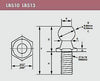 Gas Spring Strut Replacement Ball Socket Stud Screw Trailer RV 13 mm (LBS-13)