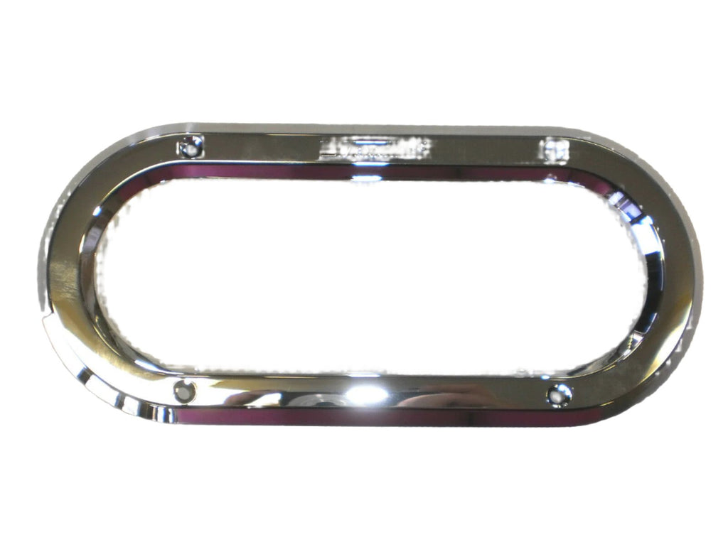 6" Oval Trim Ring Maxxima M50605 Truck Trailer Plastic Chrome Bezel Cover (M50605)
