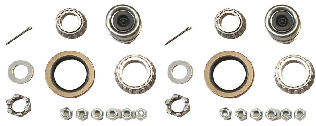 6000# Build Your Own trailer Axle Kit w/6 x 5.5 Lug Hubs FLANGED Round Spindle (BYOAK-42FZ-H655-RO)