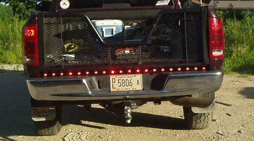 25- 3/4" Red Clear LED Clearance Side Marker Bullet Trailer Light Truck PC Fire (J-51-RC-L25)