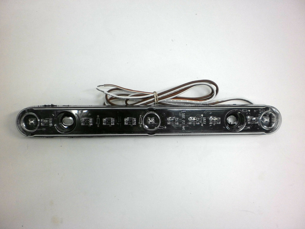 14" Submersible ID Light Bar Red LED Clear Lens Waterproof Boat Trailer USA Made (221-4500-1)