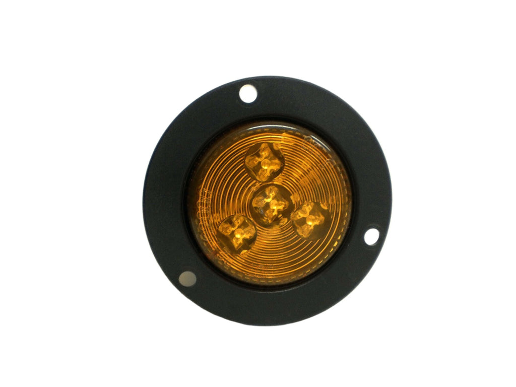 2" Amber Round Sealed Clearance Marker Light 4 LED Recessed Flush Mount  (J-15-FFAK)