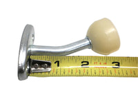 3" Angled Zinc Surface Mount Door Stop with Stopper Trailer RV Camper (J-D2)