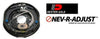 2 x Dexter 12"x2" Never-Adjust Nev-R-Adjust Electric Trailer Brake Backing Plate (23-458-459)
