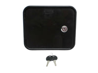 Black Gravity Plastic City Water Tank Inlet Hatch Camper Trailer RV Lock Door (VAL2004BKBU)