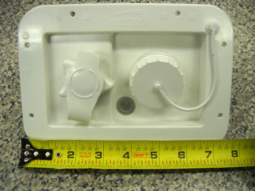 Valterra White Gravity City Water Inlet Hatch Camper Rv Trailer (VAL2001BU)
