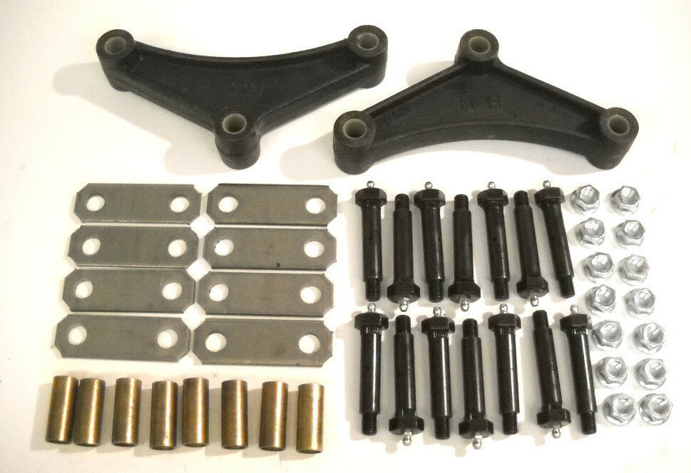 Tandem Axle Trailer Spring Suspension Rebuild Kit Long Equalizers Brass Wet Bolt (SRK-TA-WB-LE-BB)