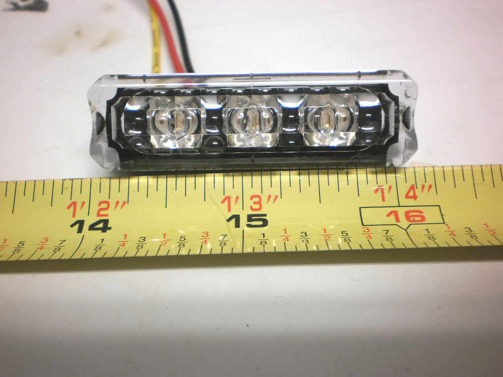 EON Amber SMALL LED Stop Tail Light Motorcycle Snowmobile Black Case (E03-A003-1 + E03-0BV0-1)
