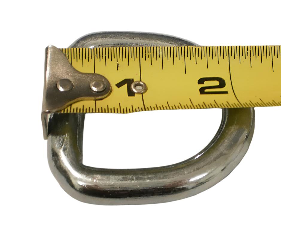 8 - 3/8" D Ring Rope Chain Tie Downs 5000# Rated Zinc Car Truck ATV Snowmobile (SR15-LOTOF8)