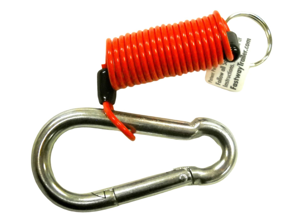 Fastway 4' Zip Trailer  Coiled Breakaway Cable Truck Towing W/clip (80-01-2140)