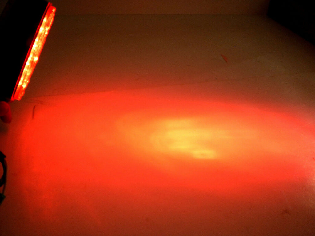 One 4" Round Dual Face Amber Red Stop Turn Tail Light Clearance Pedestal  Mount  (J-755-AR)