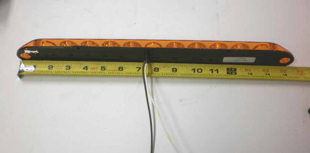 15" Slimline 3 LED Amber Lens ID Light Bar Trailer Truck RV 80 RV  (251-1100-1)