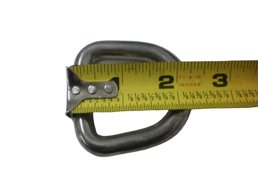 8 - 3/8" Stainless Steel D Ring Rope Chain Tie Downs Car Truck ATV Snowmobile (SS15-LOTOF8)