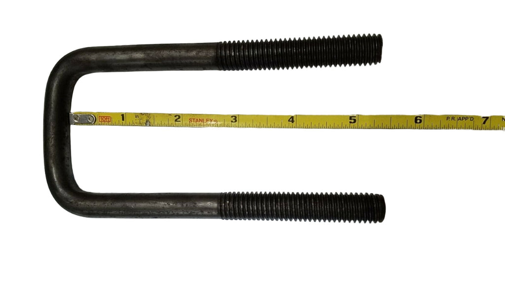 2-1/8 x 5-3/8" Square U Bolt Kit with Plates Trailer Boat Axles 1/2" 2 x 2 Tube (UBK-2000-SQ)