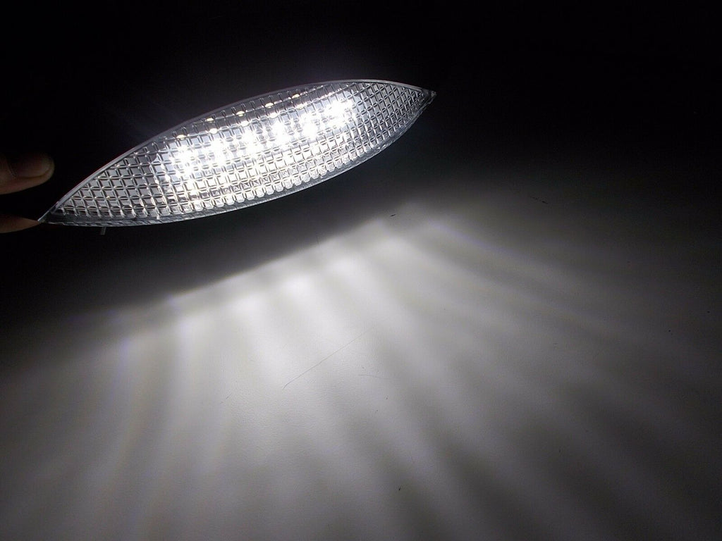 Kaper II Euro Style RV Porch LED Light White 18 Diode Surface Mount Black Base (L17-0004B)