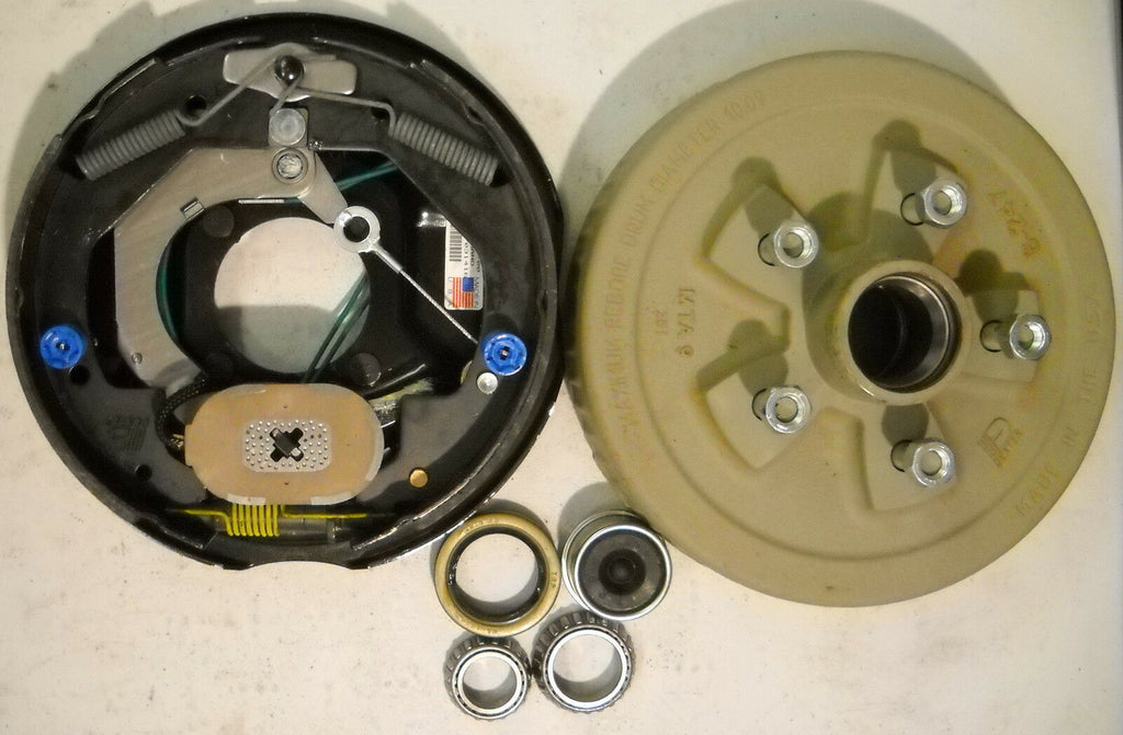 Add Brakes Basic Dexter 5 x 4.75 3500# Drums Dexter 10" Never Adjust Backing (945475-B-FSA-DEX)