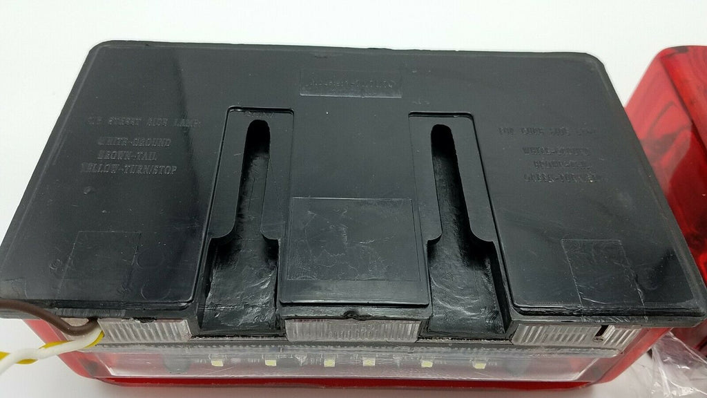 Pair LED Box Stop Turn Tail Trailer Camper RV Lights, (J-72 + J-72-L)