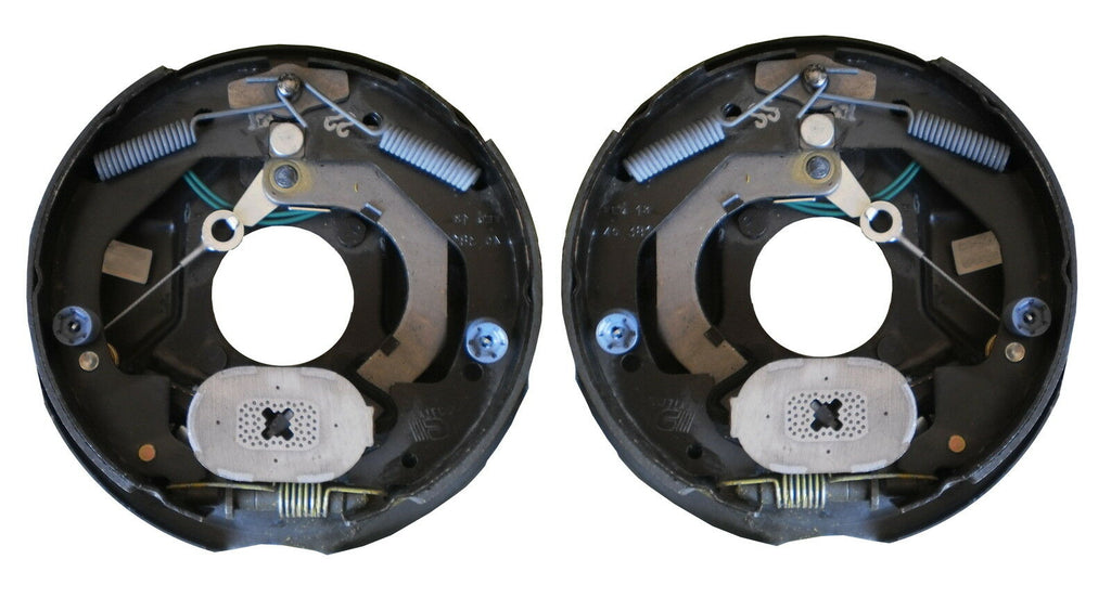 Pair 10" Dexter 3500 Nev-R-Adjust Electric Trailer Brake Never Adjust Pair Self (23-468 + 23-469)