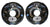 Pair 10" Dexter 3500 Nev-R-Adjust Electric Trailer Brake Never Adjust Pair Self (23-468 + 23-469)