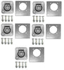 FIVE - Zinc Plated Recessed 5000 D Rings with Backing Plates Bolts Car Trailer  (RR5K-LOTOF5)