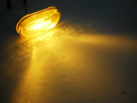 2" x 4" Amber 6 LED Oval Oblong Marker Clearance Light Trailer RV Camper  (MCL-31AB)