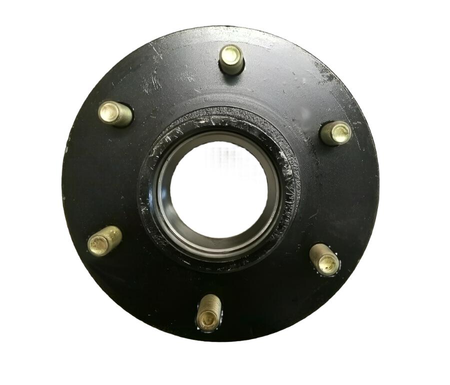 6000# Build Your Own trailer Axle Kit w/6 x 5.5 Lug Hubs FLANGED Round Spindle (BYOAK-42FZ-H655-RO)