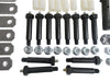 Greaseable Tandem Axle Trailer Suspension Rebuild Kit Wet 3/4 Center Bolt, 2.562" Shackle Straps, EQ 458 (SRK-TA-WB-458)