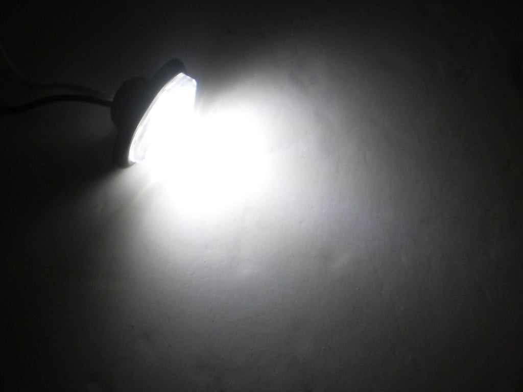 10 - 2" White Clear Oval Frosted Lens LED Clearance Marker Trailer Truck Light (HD21002SMDWC-FL-LOTOF10)