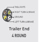 4 Way Round Pin Female Truck Plug, Metal Casing (R4CD)