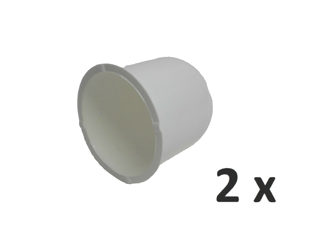 2 - White Hub Center Cap 3.125 Trailer Camper Travel Truck Cover Rim Hubcap (MD9004W-LOTOF2)