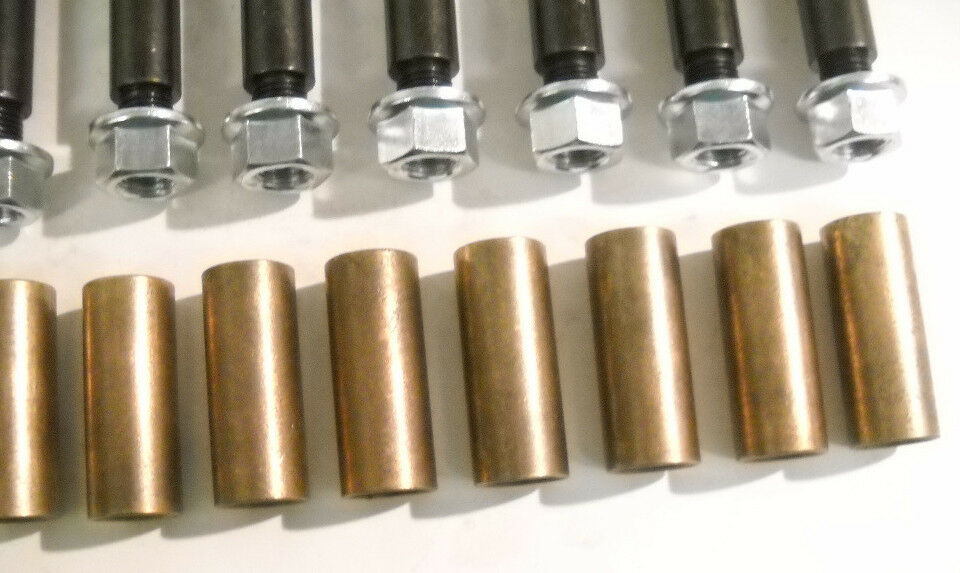 Tandem Axle Trailer Spring Suspension Rebuild Kit Tall Equalizers Bronze Wet Bolts (SRK-TA-WB-TE-3125-BB)