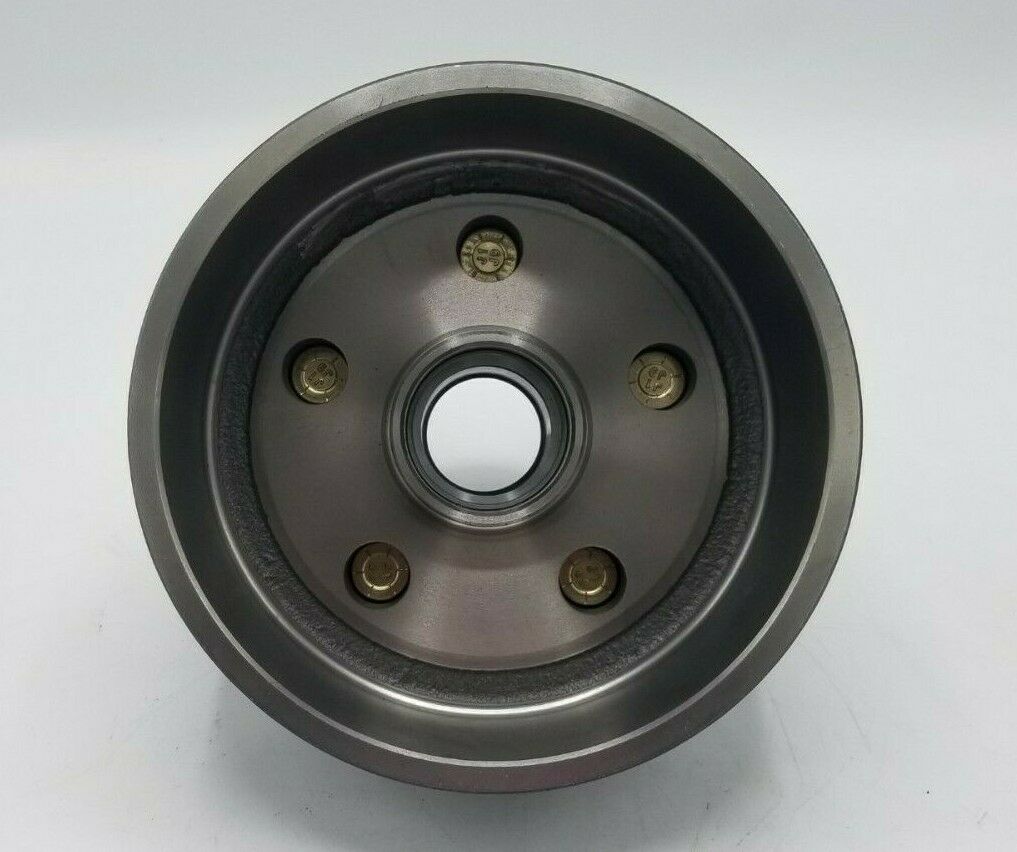 TWO 7" Electric 5 x 4.5 Brake Drum 2000# Rated for Trailers New Bearings Hub Lug (7IN5BD-KIT2X)