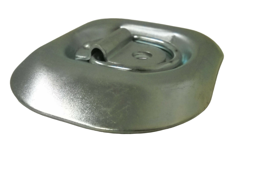 4 - 1/4" Mounting Ring Flush Mount Zinc D-Rings 1,500 Lbs  (RR04-LOTOF4)