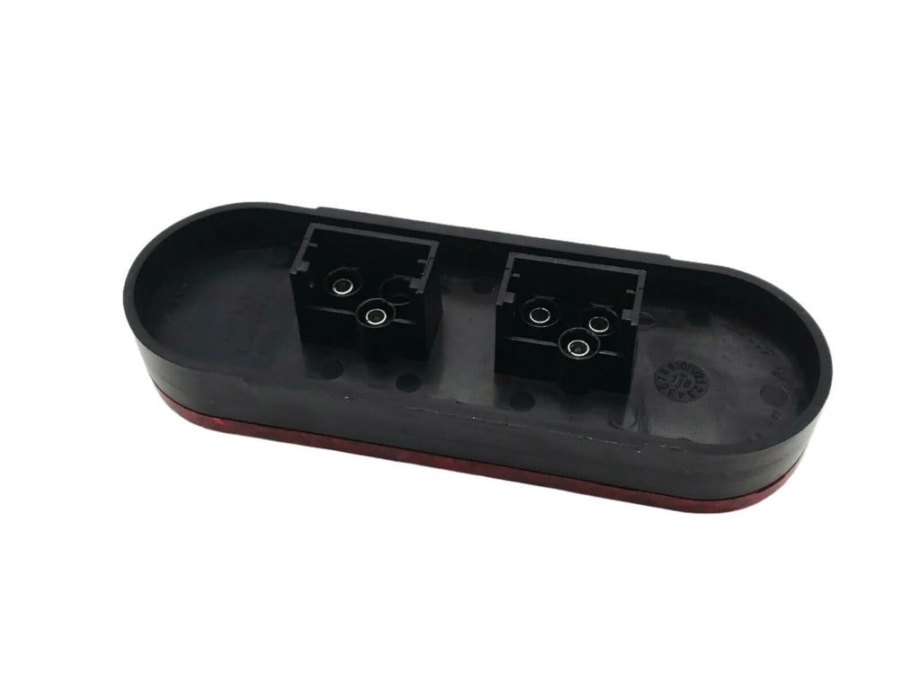 6" Oval Red LED Stop Turn Tail & Backup Steel Light Box Kit Trailer Truck Marker (LBK6-RBK)