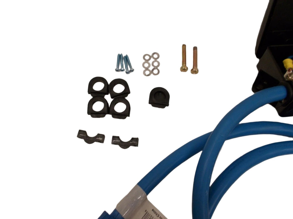 7 Way Plug Inline Pre-Wired Trailer ARTIC BLUE Cord Junction Box 6 Ft Wiring Cable Towing (J-JB-6FT)