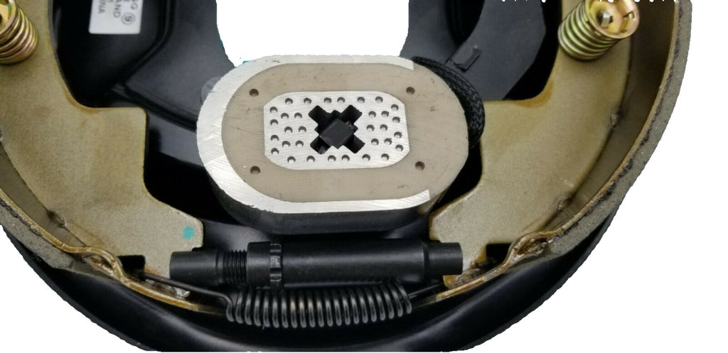 2 -Complete Trailer Electric Brake Backing Plate 3500 axle 10" x 2.25" Shoe axel (10RVEB-1P)