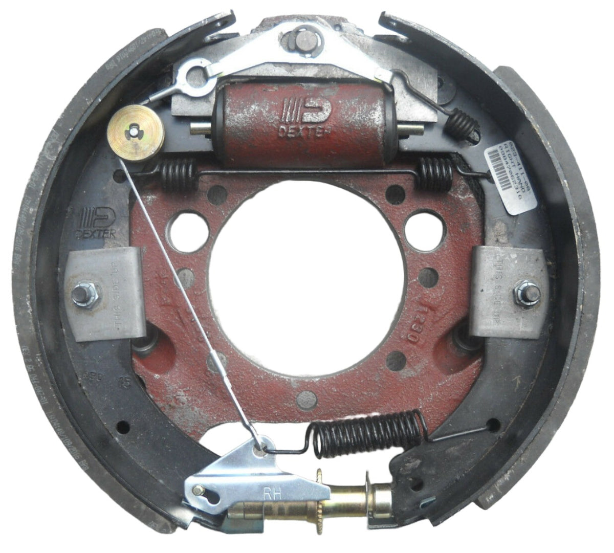 12-1/4 x3-3/8" Dexter Right Hydraulic Brake Backing Plate Trailer 10000 10K Axle (023-411-00)