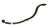 DEXTER 1000# Slipper Spring 2 Leaf 27.5" Long 1-3/4" Wide ID Eye 9/16" TrailerRV (072-002-00)
