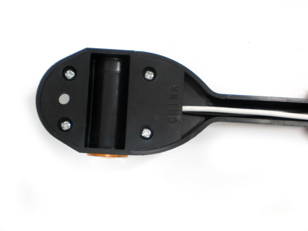 TWO - Low Profile LED Amber and Red Fender Marker Light Trailer RV Camper (J-52-FML + J-52-FMR)