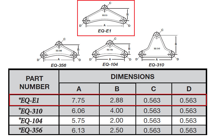 Tandem Axle Trailer Suspension Rebuild Kit Long Equalizers Brass Wet Bolt 3.125 (SRK-TA-WB-LE-3125-BB)