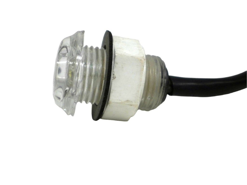 10 - 11/16" Red Clear Motorcycle ATV Pond Pool Light 1 LED Waterproof  Accent   (J-5-RC-LOTOF10)