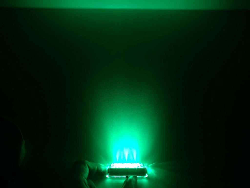 1 TecNiq Eon Motorcycle Jade Green LED Light w/Vertical Case Boat Accent Trailer (E03-JSV0-1)