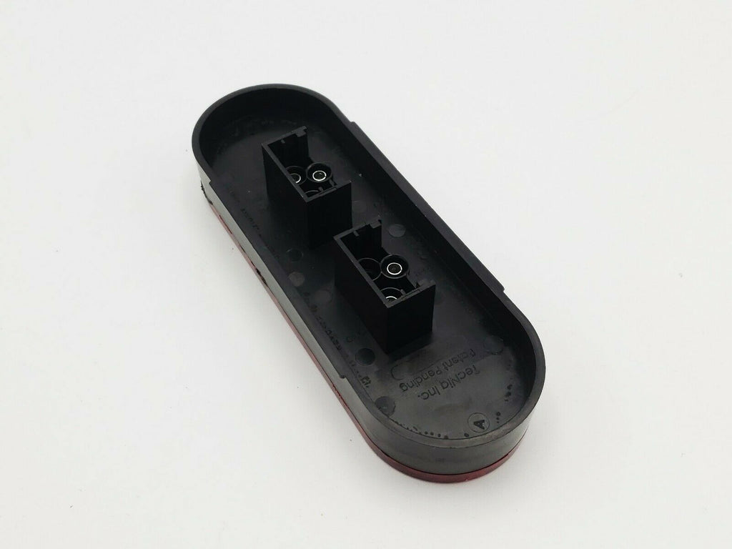 Two 6" Oval Red LED TecNiq Hybrid Reverse Lights RV Camper Trailer (T70-RW0T-KITX2)