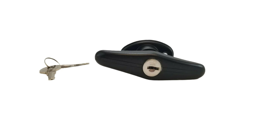 Bauer Rivet Mount Clockwise Locking T Handle 1 3/4" Shaft T-303 Trailer Hatch (HT303B)