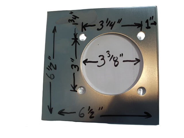 6 - 1/2" Thick Recessed 5000# D Ring Kits w/ Backing Plates & Bolts Car Trailer (RR5K-LOTOF6)