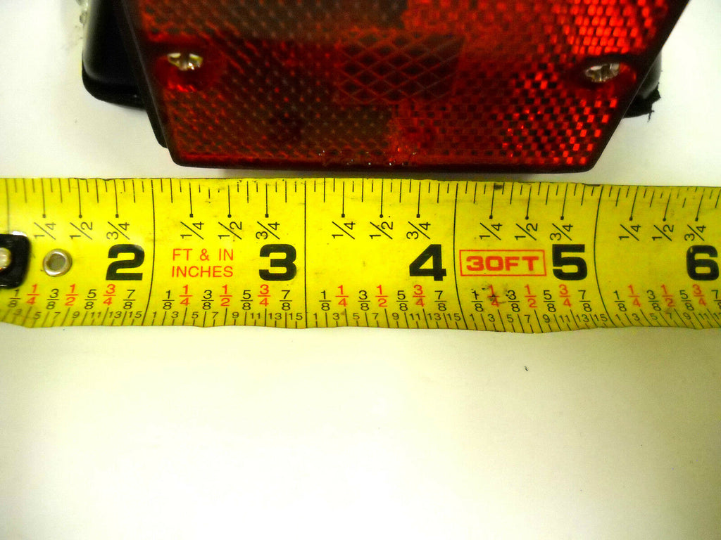 Submersible Boat Trailer Left Light LED Red with Red Lens truck Trailer Rv (J-24245L)