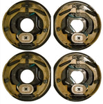 4 - (2 Pair) 10" x 2.25" Complete Electric Trailer Brake Backing Plates 3500 Axle (10RVEB-2P)